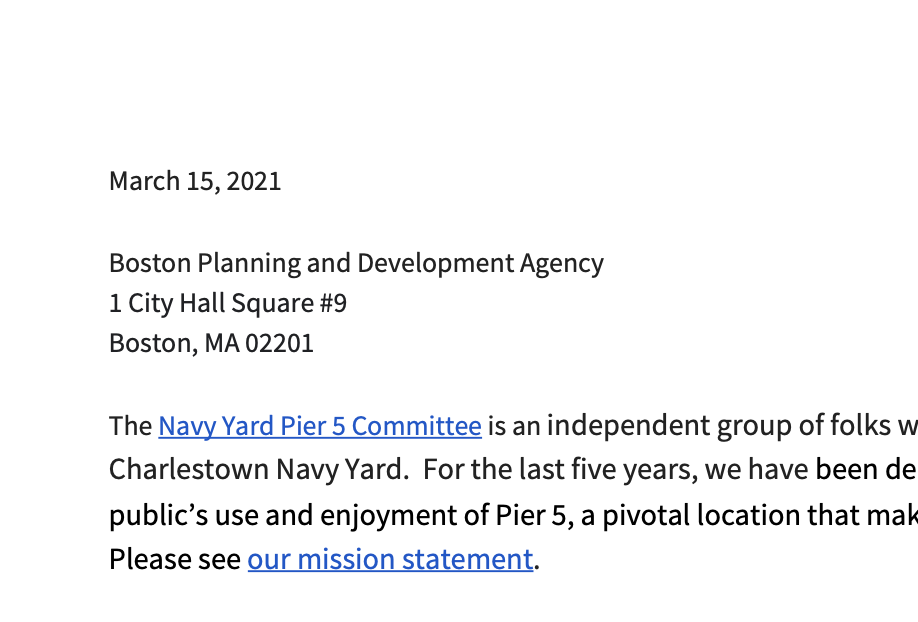 Navy Yard Pier 5 Committee